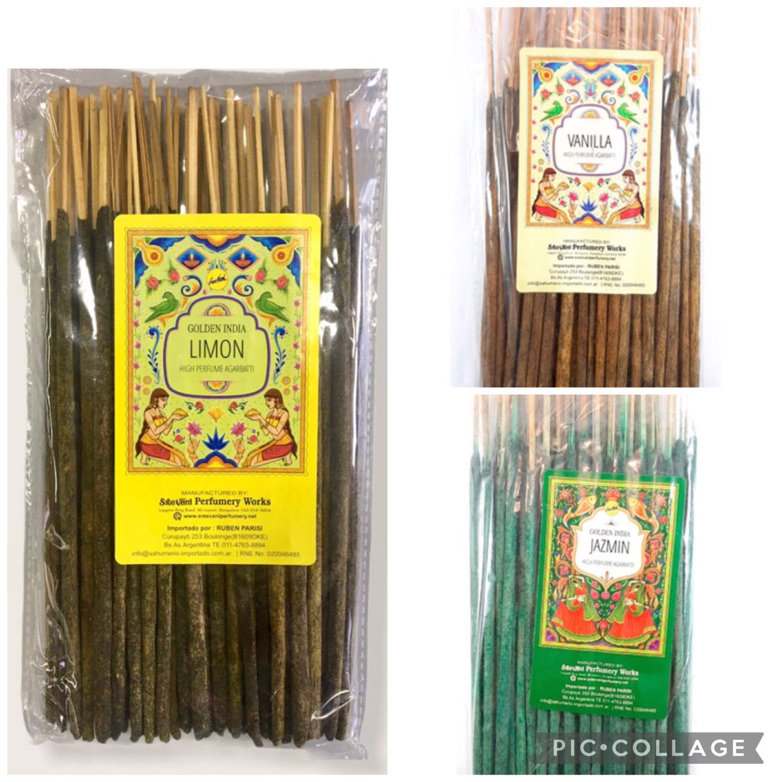 Sahumerios importados por Mayor